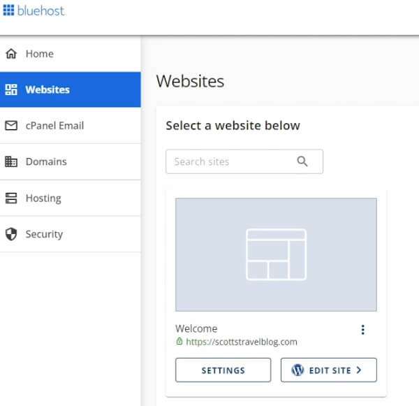 Login to WordPress blog from Bluehost dashboard