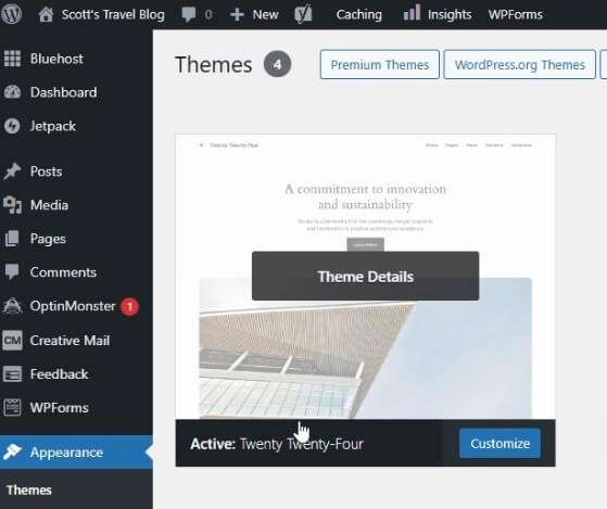 How to choose a theme